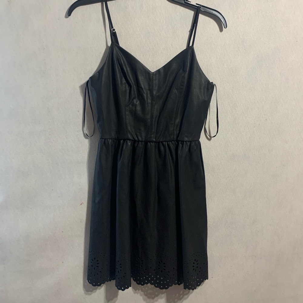 Leather forever 21 dress
